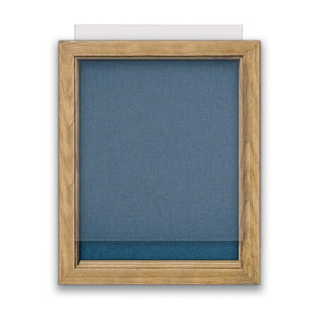 United Visual Products Indoor Enclosed Combo Board, 72"x36", Gold Frame/White Porc & Rubber UVCB7236G-WHTPORC-RUBBER